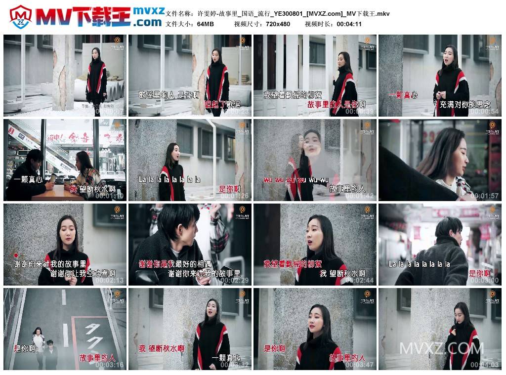 许雯婷-故事里_国语_流行_YE300801